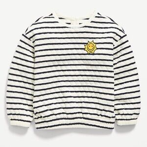 Old Navy keyhole stripes sweatshirt